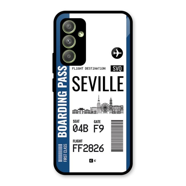 Seville Boarding Pass Glass Back Case for Galaxy A54