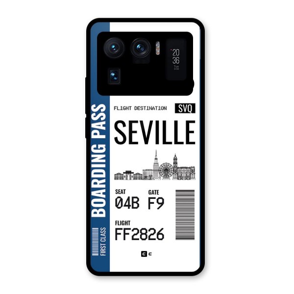 Seville Boarding Pass Glass Back Case for Mi 11 Ultra