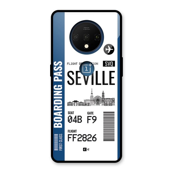 Seville Boarding Pass Glass Back Case for OnePlus 7T