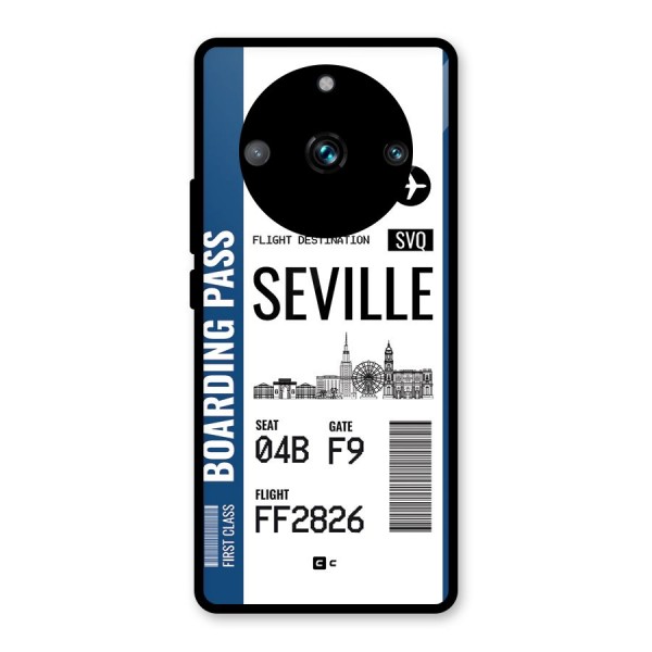 Seville Boarding Pass Glass Back Case for Realme 11 Pro