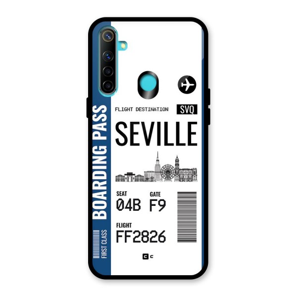 Seville Boarding Pass Glass Back Case for Realme 5