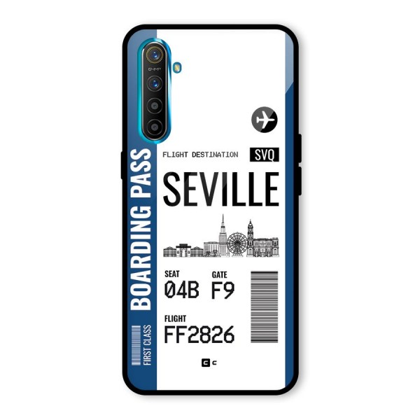 Seville Boarding Pass Glass Back Case for Realme XT