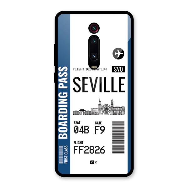 Seville Boarding Pass Glass Back Case for Redmi K20 Pro