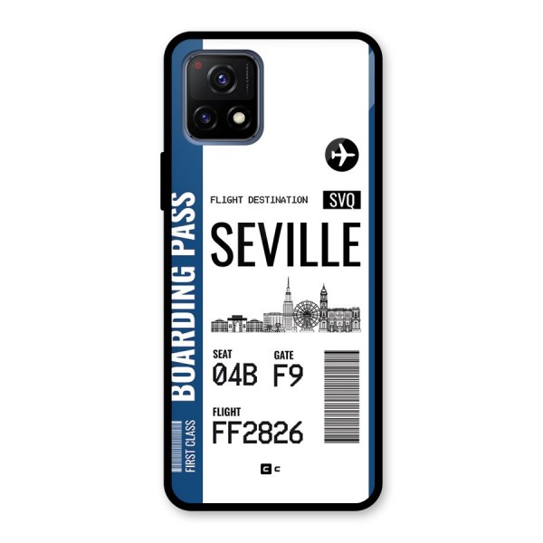 Seville Boarding Pass Glass Back Case for Vivo Y72 5G