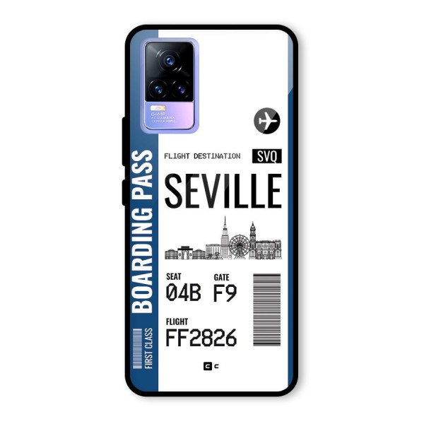 Seville Boarding Pass Glass Back Case for Vivo Y73