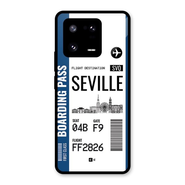 Seville Boarding Pass Glass Back Case for Xiaomi 13 Pro