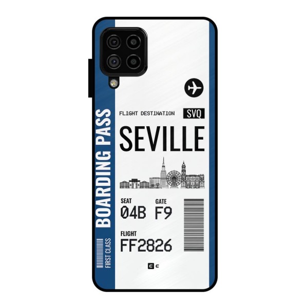 Seville Boarding Pass Metal Back Case for Galaxy A22 4G