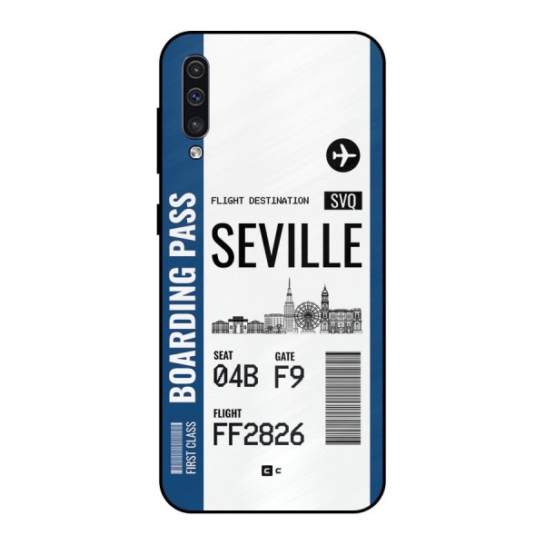 Seville Boarding Pass Metal Back Case for Galaxy A50s