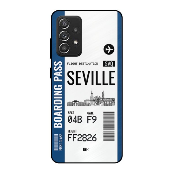 Seville Boarding Pass Metal Back Case for Galaxy A52