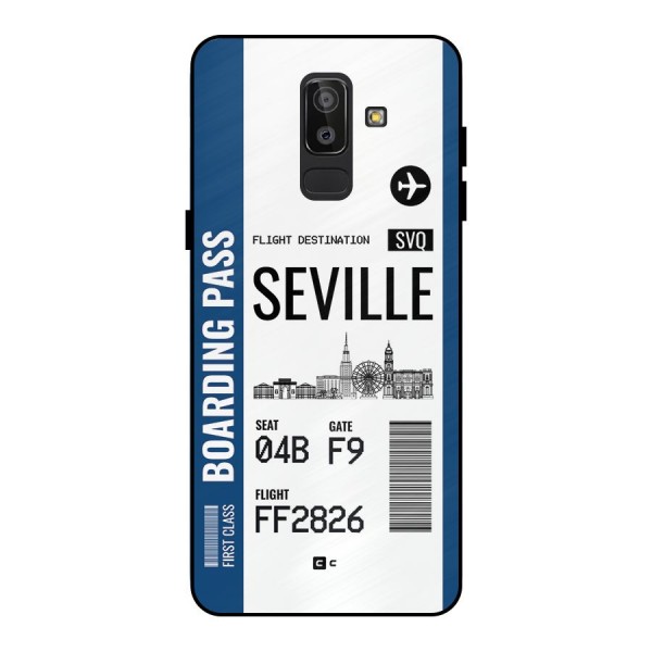 Seville Boarding Pass Metal Back Case for Galaxy J8