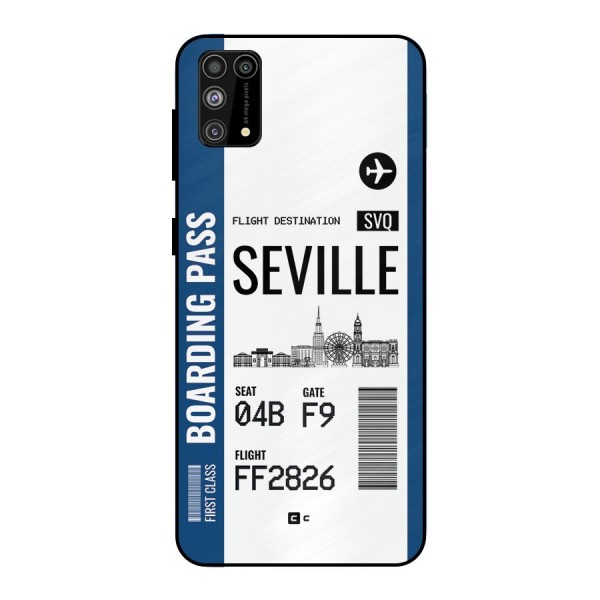 Seville Boarding Pass Metal Back Case for Galaxy M31