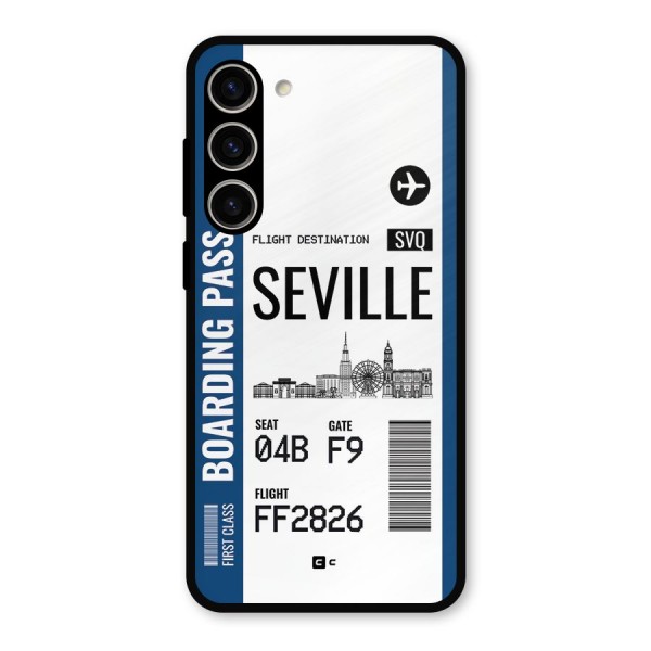 Seville Boarding Pass Metal Back Case for Galaxy S23 Plus