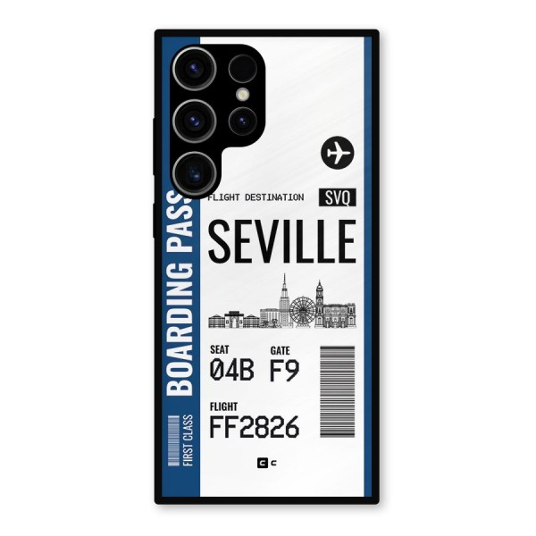 Seville Boarding Pass Metal Back Case for Galaxy S23 Ultra