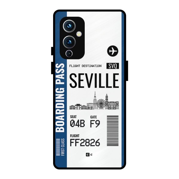 Seville Boarding Pass Metal Back Case for OnePlus 9