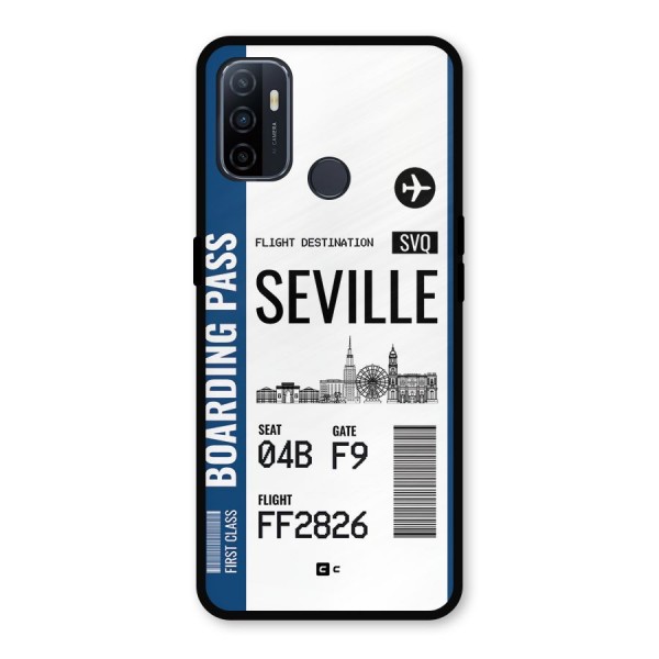 Seville Boarding Pass Metal Back Case for Oppo A53