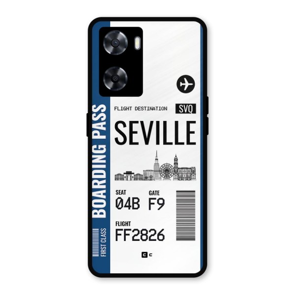 Seville Boarding Pass Metal Back Case for Oppo A77