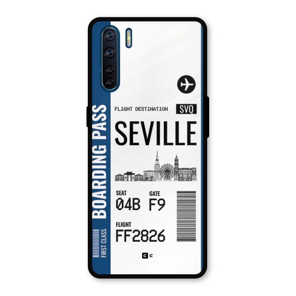 Seville Boarding Pass Metal Back Case for Oppo F15