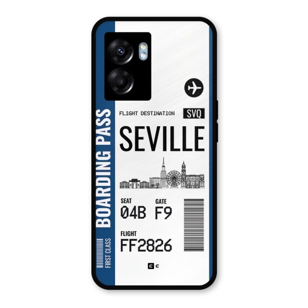 Seville Boarding Pass Metal Back Case for Oppo K10 (5G)