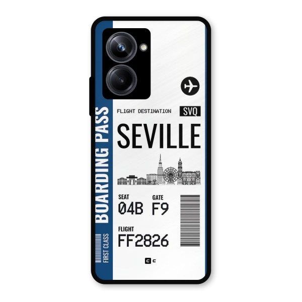 Seville Boarding Pass Metal Back Case for Realme 10 Pro