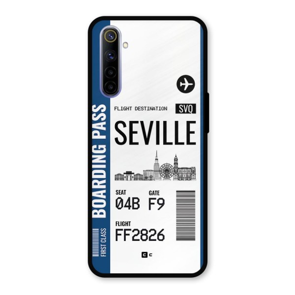 Seville Boarding Pass Metal Back Case for Realme 6i