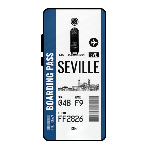 Seville Boarding Pass Metal Back Case for Redmi K20 Pro