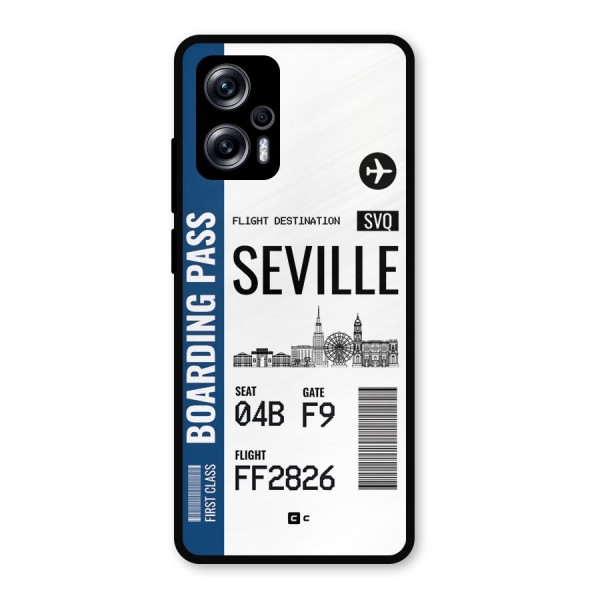 Seville Boarding Pass Metal Back Case for Redmi K50i