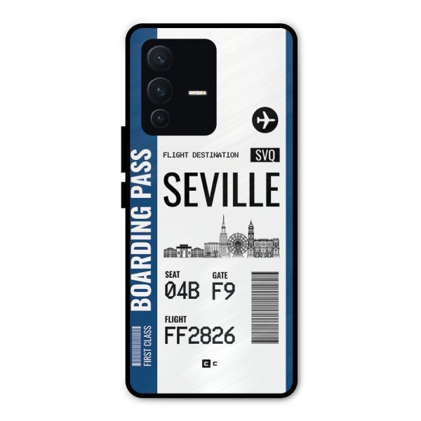 Seville Boarding Pass Metal Back Case for Vivo V23 Pro