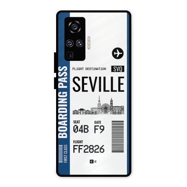 Seville Boarding Pass Metal Back Case for Vivo X50 Pro