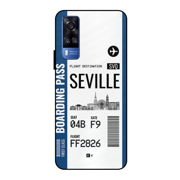 Seville Boarding Pass Metal Back Case for Vivo Y51