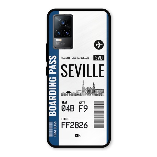 Seville Boarding Pass Metal Back Case for Vivo Y73