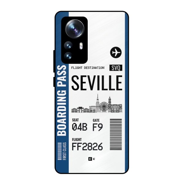 Seville Boarding Pass Metal Back Case for Xiaomi 12 Pro
