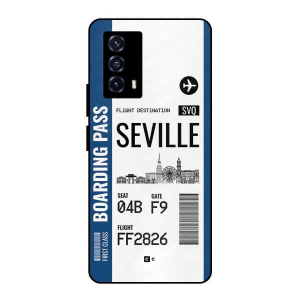 Seville Boarding Pass Metal Back Case for iQOO Z5