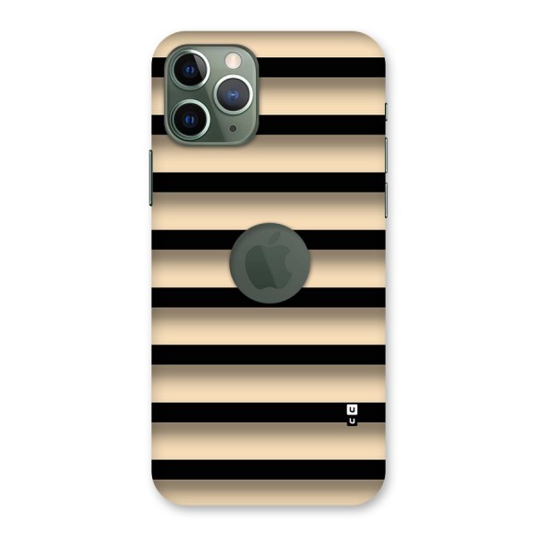 Shadow Stripes Back Case for iPhone 11 Pro Logo Cut