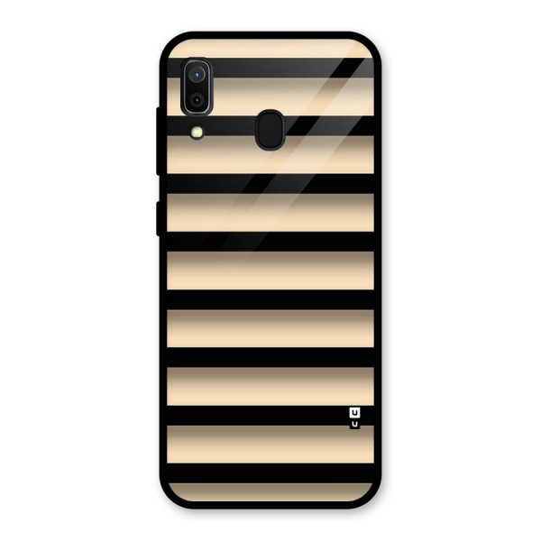 Shadow Stripes Glass Back Case for Galaxy A30