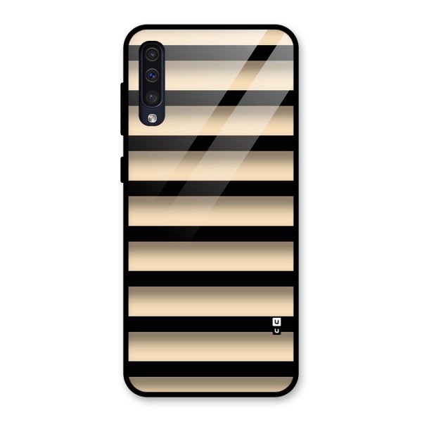 Shadow Stripes Glass Back Case for Galaxy A50