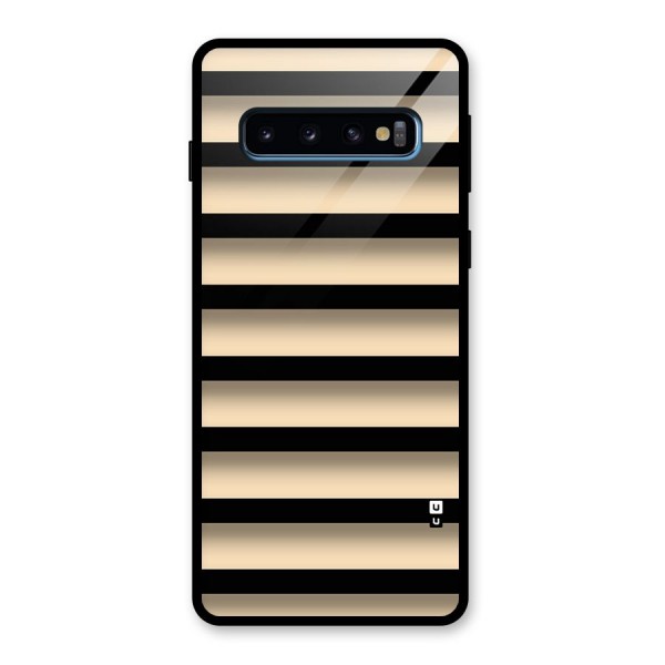 Shadow Stripes Glass Back Case for Galaxy S10