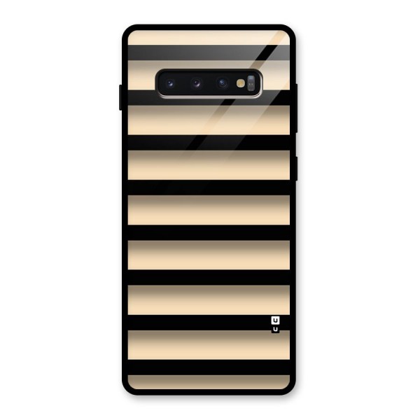 Shadow Stripes Glass Back Case for Galaxy S10 Plus