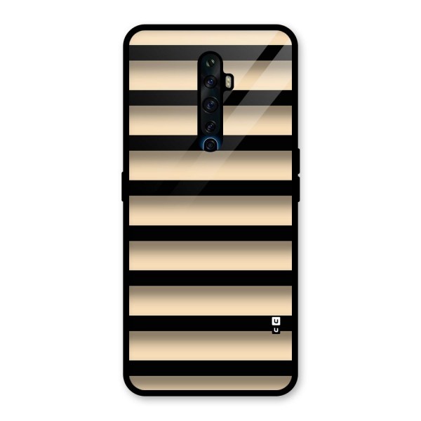 Shadow Stripes Glass Back Case for Oppo Reno2 F