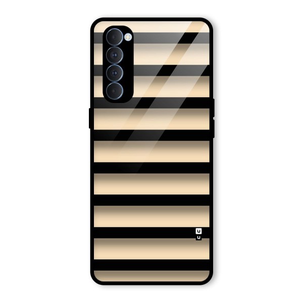 Shadow Stripes Glass Back Case for Oppo Reno4 Pro