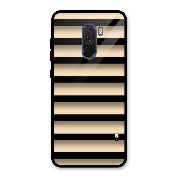 Shadow Stripes Glass Back Case for Poco F1