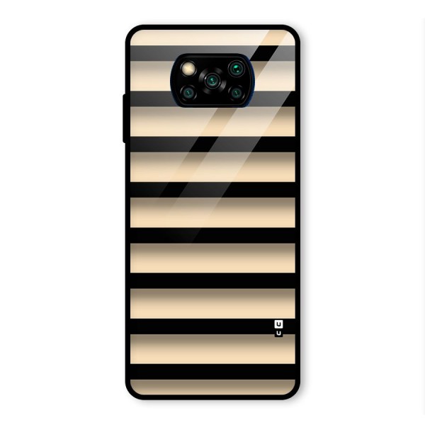 Shadow Stripes Glass Back Case for Poco X3 Pro