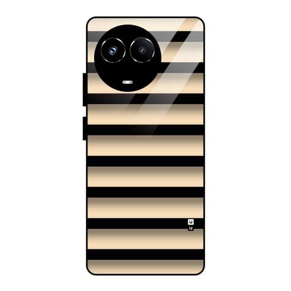 Shadow Stripes Glass Back Case for Realme 11X