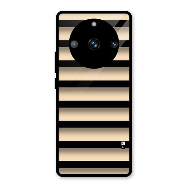 Shadow Stripes Glass Back Case for Realme 11 Pro