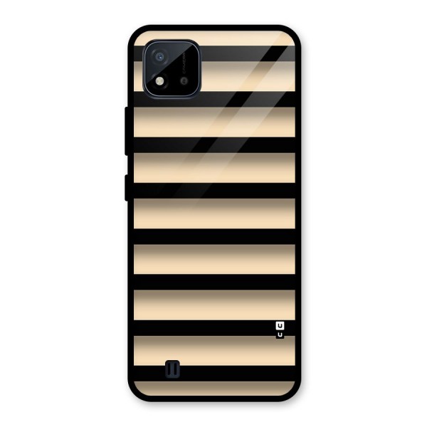 Shadow Stripes Glass Back Case for Realme C11 2021