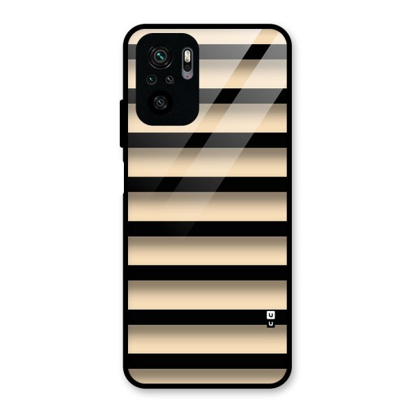 Shadow Stripes Glass Back Case for Redmi Note 10