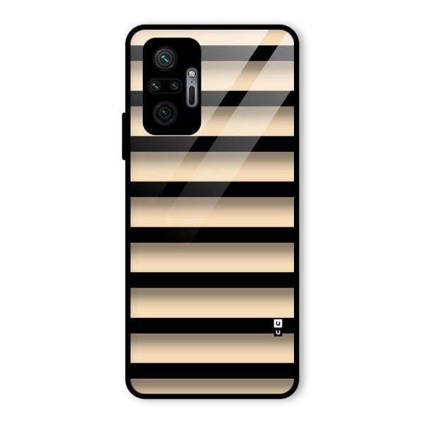 Shadow Stripes Glass Back Case for Redmi Note 10 Pro