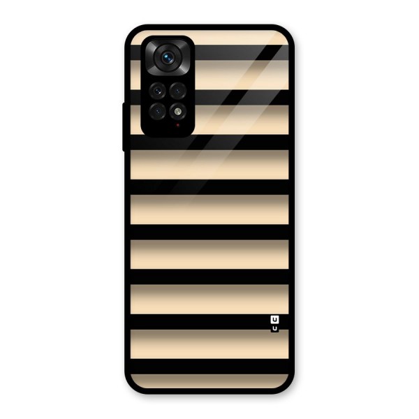 Shadow Stripes Glass Back Case for Redmi Note 11