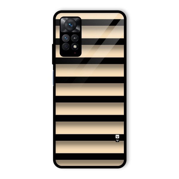 Shadow Stripes Glass Back Case for Redmi Note 11 Pro