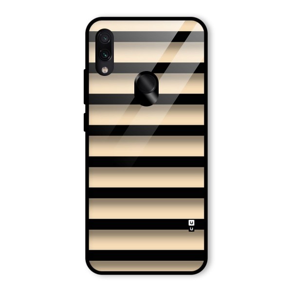 Shadow Stripes Glass Back Case for Redmi Note 7