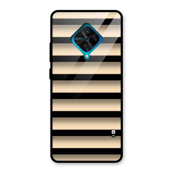 Shadow Stripes Glass Back Case for Vivo S1 Pro